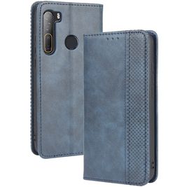 Mobigear Sensation Housse HTC Desire 20 Pro Etui Porte-Monnaie - Bleu