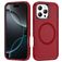 Mobigear Rugged Mag Coque iPhone 16 Pro MagSafe Coque arrière Rigide Anti-Chocs - Rouge