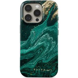 Burga Tough Coque iPhone 16 Pro MagSafe Coque arrière Rigide Anti-Chocs - Emerald Pool
