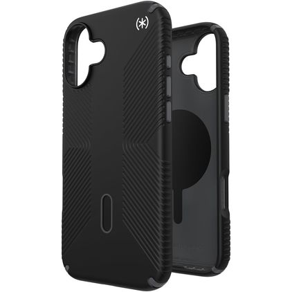 Speck Presidio2 Grip iPhone 16 Plus MagSafe Plastique rigide Coque arrière Antichoc - Noir
