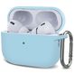 Mobigear Classic Coque Apple AirPods Pro 2 Coque en Silicone Souple - Baby Blue