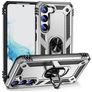 Mobigear Armor Ring Coque Samsung Galaxy S23 Coque arrière Rigide Anti-Chocs avec Anneau-Support - Argent