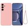 Mobigear Rubber Touch Coque Samsung Galaxy S25 FE Coque arrière en Silicone - Rose