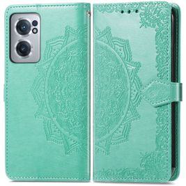 Mobigear Mandala Housse OnePlus Nord CE 2 Etui Porte-Monnaie - Vert