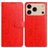Mobigear Flowers Housse iPhone 17 Pro Etui Porte-Monnaie - Rouge