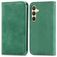 Mobigear Retro Slim Housse Samsung Galaxy S25 Plus Etui Porte-Monnaie - Vert