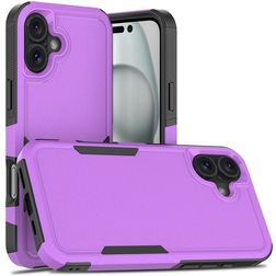 Mobigear Heavy Armor iPhone 16 Plus Plastique rigide Coque arrière Antichoc - Violet