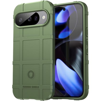 Mobigear Rugged Shield Google Pixel 10 TPU souple Coque arrière Antichoc - Vert
