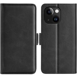 Mobigear Slim Magnet Housse iPhone 15 Etui Porte-Monnaie - Noir