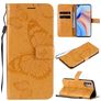 Mobigear Butterfly Housse OPPO Reno 4 Etui Porte-Monnaie - Cognac