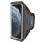 Mobiparts Comfort Fit Brassard Téléphone iPhone 11 Pro Max Brassard Coque de Sport en Neoprène - Noir