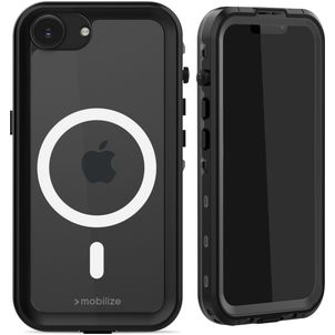 Mobilize Waterproof Coque iPhone 16e MagSafe Coque arrière Imperméable Rigide - Noir
