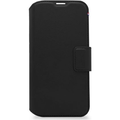 Decoded Detachable Wallet Housse iPhone 14 Plus Etui avec Coque Détachable en Cuir Véritable Porte-Monnaie - Noir