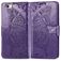 Mobigear Butterfly Housse iPhone SE (2020) Etui Porte-Monnaie - Violet