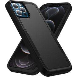 Mobigear Heavy Armor Coque iPhone 14 Pro Max Coque arrière Rigide Anti-Chocs - Noir