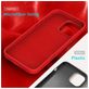 Mobigear Rubber Touch Coque iPhone 16 Pro Coque arrière en Silicone - Rouge