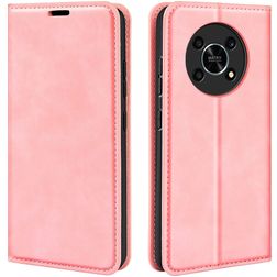 Mobigear Retro Slim Housse HONOR Magic 4 Lite Etui Porte-Monnaie - Rose