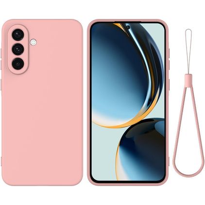 Mobigear Rubber Touch Coque Samsung Galaxy A57 Coque arrière en Silicone - Rose