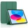 Mobigear Tri-Fold Gel Coque iPad 10 (2022) Etui en TPU,Similicuir - Vert