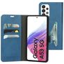 Mobiparts Classic Wallet Housse Samsung Galaxy A53 Etui Porte-Monnaie - Steel Blue