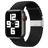 Mobigear Braided Bracelet Nylon pour Apple Watch Fermeture à pince - 42/41/40/38 mm - Noir