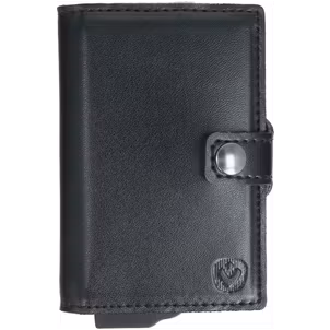 Valenta Card Case Essential Wallet - Porte Cartes en en Cuir véritable - 10 Cartes - Noir