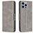 Mobigear Excellent Housse iPhone 15 Pro Max Etui Porte-Monnaie - Gris