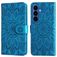 Mobigear Sunflower Housse Samsung Galaxy S26 Plus Etui Porte-Monnaie - Bleu