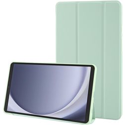 Mobigear Tri-Fold Gel Coque Samsung Galaxy Tab A11 Etui en TPU,Similicuir - Vert