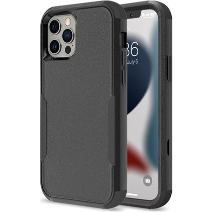 Mobigear Ultra Tough Coque iPhone 14 Pro Max Coque arrière Rigide Anti-Chocs - Noir