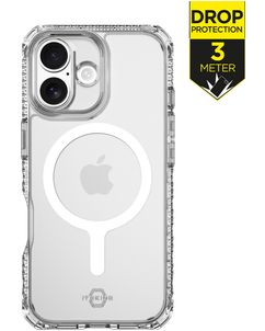 ITSKINS Level 2 HybridMagClear R Coque Transparente iPhone 17 MagSafe Coque arrière Rigide Anti-Chocs - Transparent