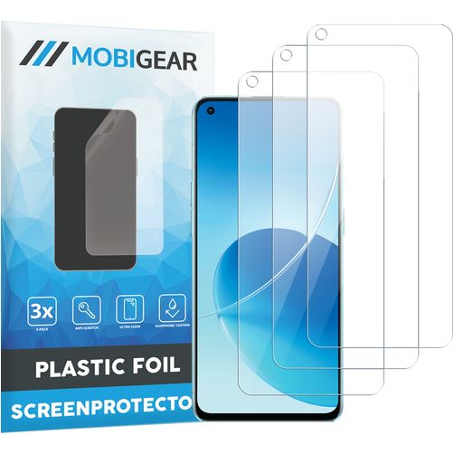 Mobigear OPPO Reno 6 5G Protection d'écran Film - Compatible coque (Lot de 3)