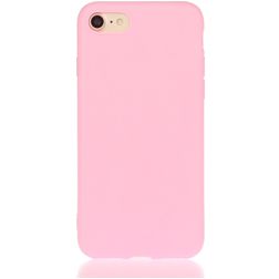 Mobigear Colors Coque iPhone 8 Coque arrière en TPU Souple - Rose