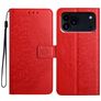Mobigear Mandala iPhone 18 Pro Max Étui Portefeuille - Rouge