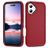 Mobigear Rugged iPhone 17 Plastique rigide Coque arrière Antichoc - Rouge