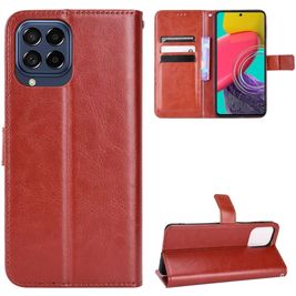 Mobigear Wallet Housse Samsung Galaxy M33 Etui Porte-Monnaie - Marron