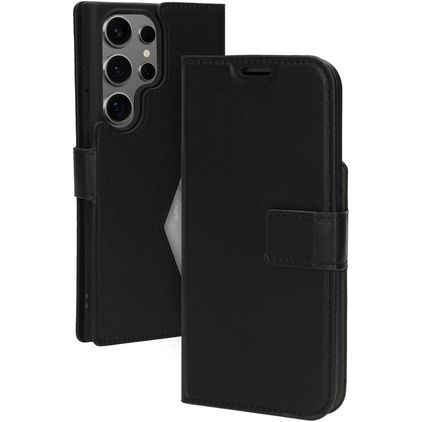 Mobiparts Classic Wallet Housse Samsung Galaxy S24 Ultra Etui Porte-Monnaie - Noir