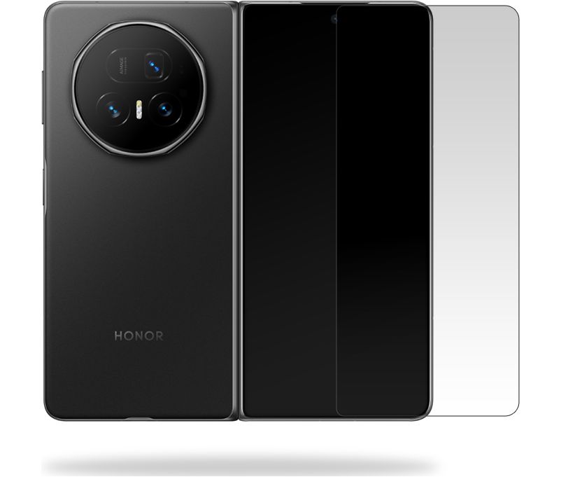 Coque Transparente Pour Honor Magic V5 Avec Support Rotatif 360° - Verre Trempé Inclus, Compatible Charge Sans Fil - 2