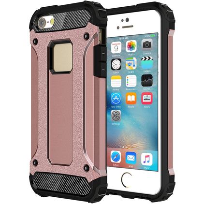 Mobigear Outdoor Coque iPhone 5 Coque arrière Rigide Anti-Chocs - Rose doré