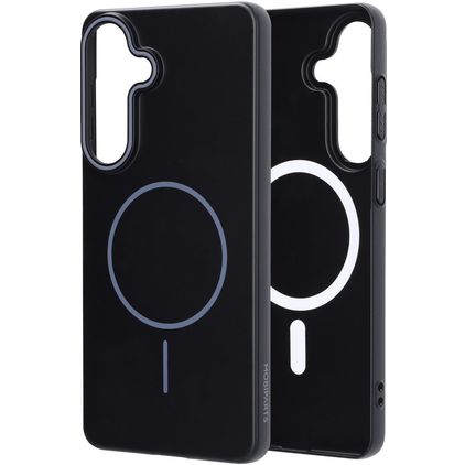 Mobiparts Slim Line Coque Samsung Galaxy S26 Plus MagSafe Coque arrière Rigide - Onyx Black