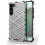 Mobigear Honeycomb Coque Samsung Galaxy S23 Plus Coque arrière Rigide Anti-Chocs - Blanc