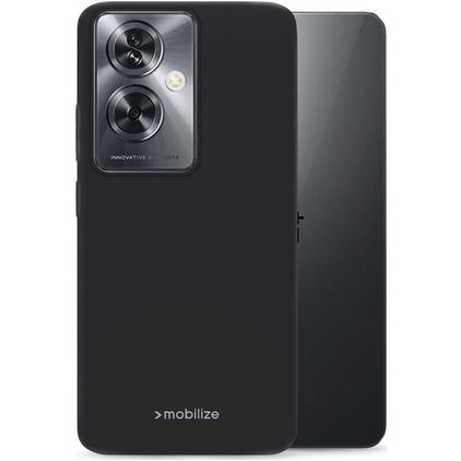 Mobilize Rubber Gelly Coque OnePlus Nord N30 SE Coque arrière en TPU Souple - Matt Black