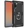 Mobigear Armor Ring Samsung Galaxy Note 10 Plastique rigide Coque arrière Antichoc avec bague de maintien - Noir