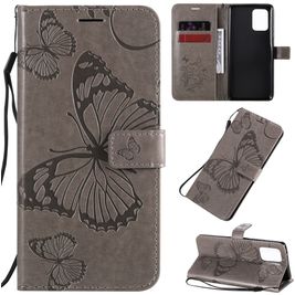 Mobigear Butterfly Housse Samsung Galaxy S10 Lite Etui Porte-Monnaie - Gris