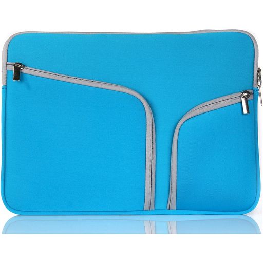 Mobigear Double Zipper Pochette Ordinateur portable en Neoprène 11 Pouces Housse ordinateur - Bleu