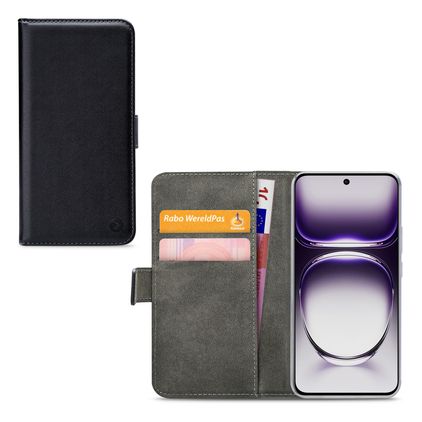 Mobilize Classic Gelly Wallet Housse OPPO Reno 12 Etui Porte-Monnaie - Noir