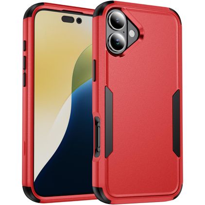 Mobigear Ultra Tough iPhone 17 Plastique rigide Coque arrière Antichoc - Rouge