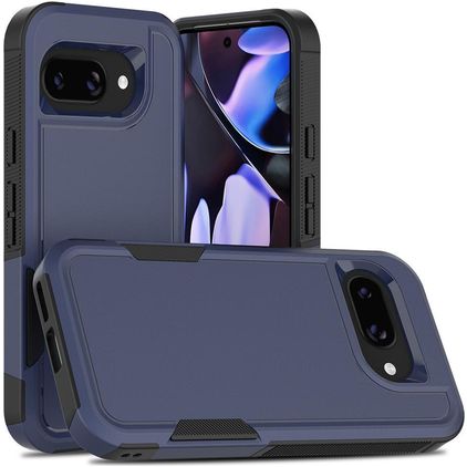 Mobigear Heavy Armor Coque Google Pixel 9a Coque arrière Rigide Anti-Chocs - Dark Blue