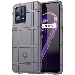 Mobigear Rugged Shield Coque Realme 9 Pro Plus Coque arrière en TPU Souple Anti-Chocs - Gris