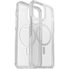 OtterBox Symmetry Plus Coque Transparente iPhone 13 Pro Max MagSafe Coque arrière Rigide Anti-Chocs - Transparent
